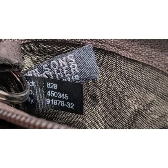 Vintage Y2K Wilson Leather Pelle Studio Brown Purse Card Wallet ID Holder New - Picture 14 of 16